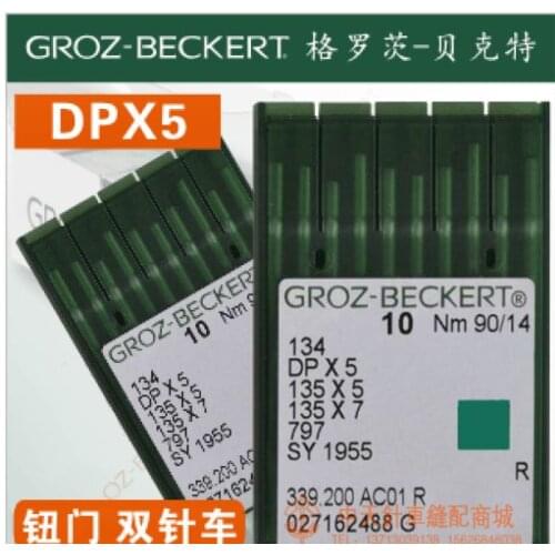 GROZ-BECKERT 134 135X5 DPX5 SY1955 797 NEEDLE FOR industrial sewing machine JACK TYPICAL Sunstar singer jUKI PFAFF BROTHER