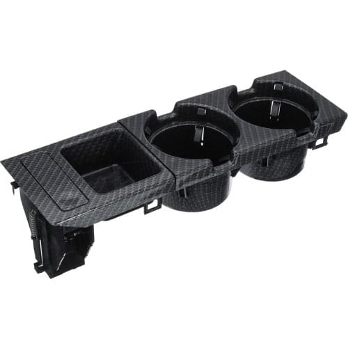 Carbon grain automobile central console storage box cup rack change receipt box aq Set coins holder/cup holder For BMW E46 99-06