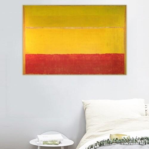 Citon Mark Rothko《Untitled (Titulurik gabea)》Canvas Art Oil Painting Artwork Poster Picture Wall Decor Home interior Decoration