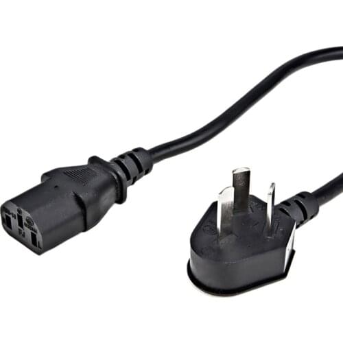 Top Deals AU Male Elbow to IEC C13 the Letter Head Power Cord for Laptop PC Computer Monitor TV Extension Cable(AU Plug)