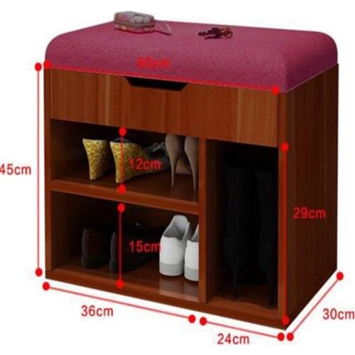 Multipurpose Shoes Storage Stool Modern Shoes-Changing Bench Living Room Shoe Cabinet