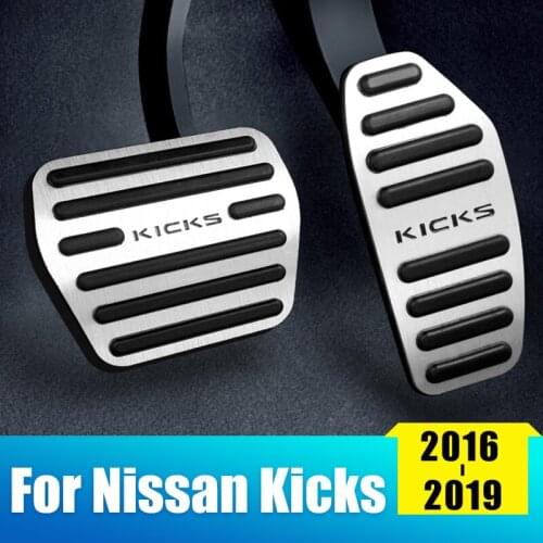 Aluminum alloy Car Foot Fuel Accelerator Pedal Brake Pedals Cover Pad For Nissan Kicks P15 2016 2017 2018 2019 2020 Accessories
