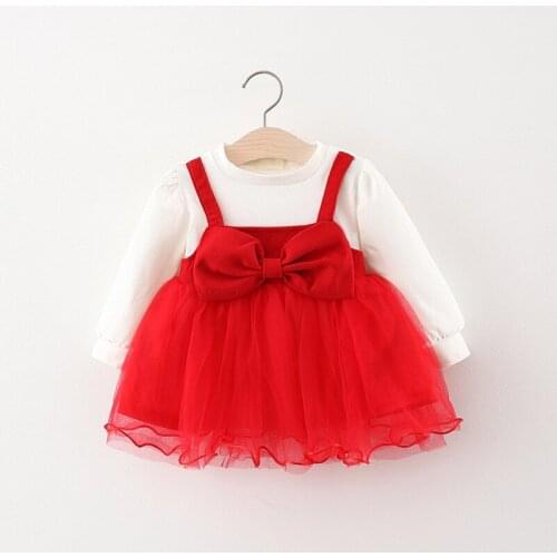 Autumn Spring Girls Flower Dress Long Sleeve Clothing Kids Lace Embroidery Dresses for Girls Princess New Year Party Mesh Dress