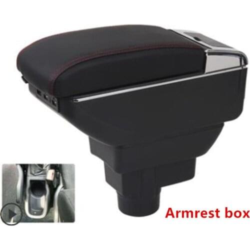 Armrest For Opel Vauxhall Corsa D 2006 - 2014 Arm Rest Dual Layer Storage Box Decoration Car Styling 2008 2010