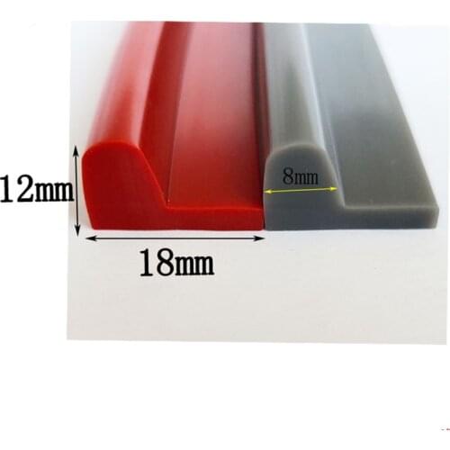 Custom Silicon Rubber Angle Corner Protecor Collision Avoidance Gasket L Solid Silicone Sealing Strip Bar 18x12mm Gray