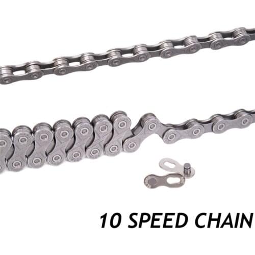 ZTTO Silver Grey Chrome Hardened Chains 10 Speed Bicycle Chain for Mountain Bike Road Bicycle Parts