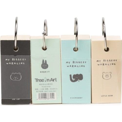 110 Sheets Lovely Mini Notebook School Supply Vocabulary Writing Reciting Book