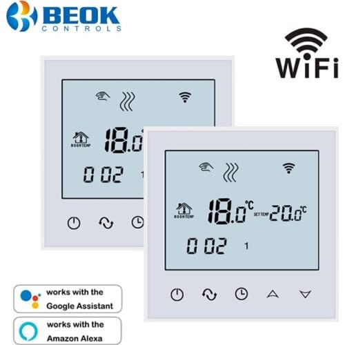 2 Pcs/Pack Thermostat Temperature Controller for Warm Floor Wifi Remote Control Weekly Programmable