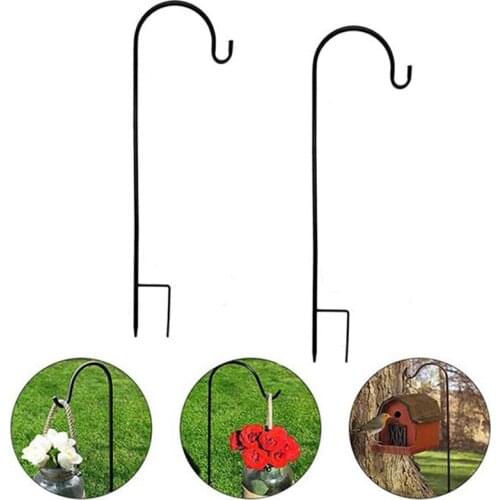 2 Pack Shepherd Hook Use at Weddings Hanging Solar Lights Lanterns Bird Feeders Metal Hanger Hook 39 Inch