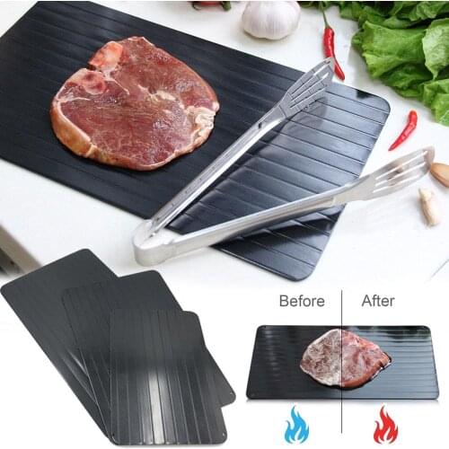 2 In 1 Fast Defrosting Meat Tray Chopping Board Safety Rapid Thawing Tray Quick Thawing Plate Frozen Food Meat Kitchen Gadgets