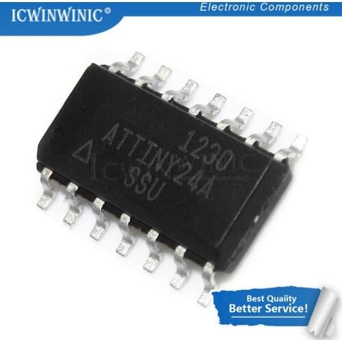 5PCS ATTINY24A-SSU SOP-14 ATTINY24 SOP14 ATTINY24A SOP 24A-SSU MCU chips
