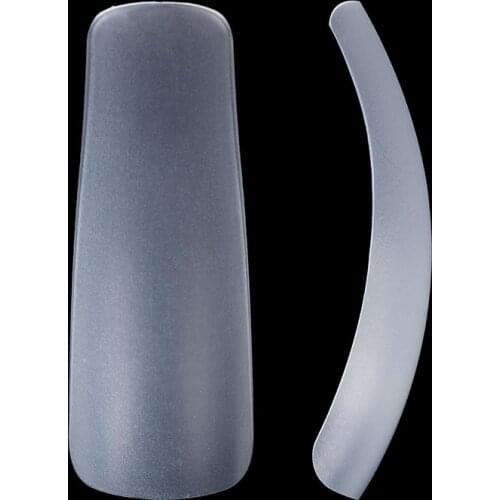 500pcs Ultra Thin Full Cover False Nails Long Square Matte Curved Fake Nail Extension System DIY Tips Salon Manicure Supply