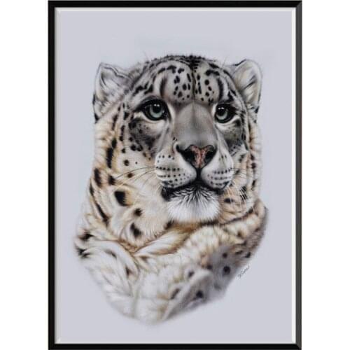 DIY 5D Diamond Painting Cartoon Animal Leopard Round Diamond Mosaic Home Decoration Pattern Hand Embroidered New Year Gift