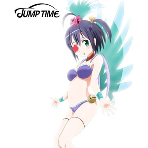 JumpTime 13cm x 7.3cm Car Sticker Sexy femmal Girl Chuunibyo Demo Koi ga Shitai Decal JDM Car Styling Auto Decoration