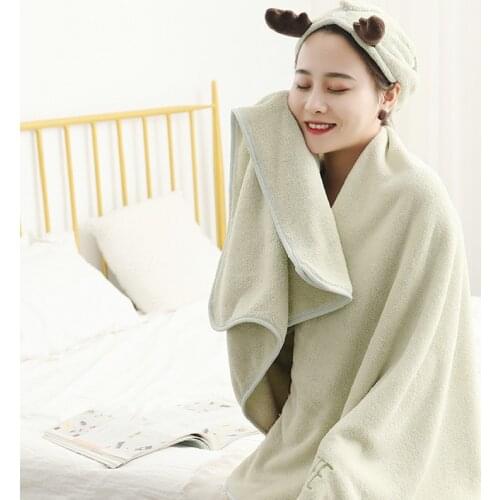 Bath towel adult cotton cotton absorbent and quick-drying lint-free thickening oversized towel wrap
