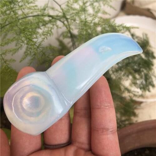 Bird head artificial opal crow hand-carved boutique unique bedroom ornaments animal head