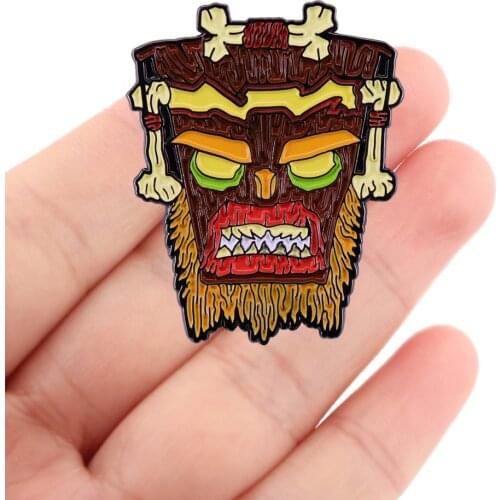 DZ2037 Game Wolf Unique Enamel Pin Brooches Bag Lapel Pin Cartoon Holiday Badge Backpack Decoration Jewelry Gift Accessories