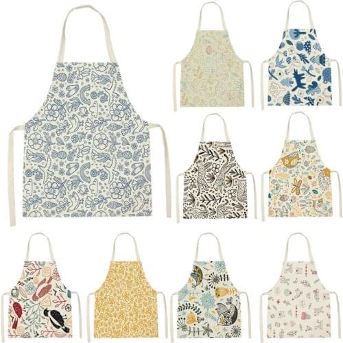 Apron Kid Apron Kitchen Household Item Cartoon Plant Apron Adult Hair Apron 55-68cm Apron Custom Logo Kitchen Supplie Tablier