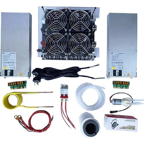 5000W ZVS Induction Heater Induction Heating PCB Board Heating Machine + Coil+Pump+ 70/150ml crucible+power supply