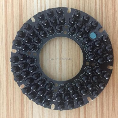 Lihmsek 940nm Invisible Light Board Infrared IR 72pcs LEDs 90 degree for IR Illuminator CCTV Camera accessories DC12V 1A