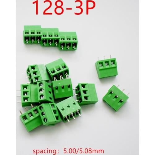 50pcs 5.08-301-2P+ 50pcs 5.08-301-3P 2 Pin Screw Terminal Block Connector 5mm Pitch