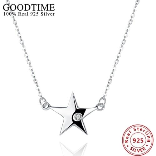 Sterling silver jewelry Women Necklace Fine Jewelry Collares Chokers Necklaces For Women Pendants & Necklaces Party Gifts GTN088
