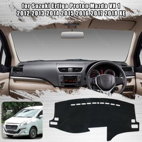 For Suzuki Ertiga Proton Mazda VX 1 2012-2018 XE Dash Cover Mat Dashmat Dashboard Cover Protective Sheet Carpet Styling