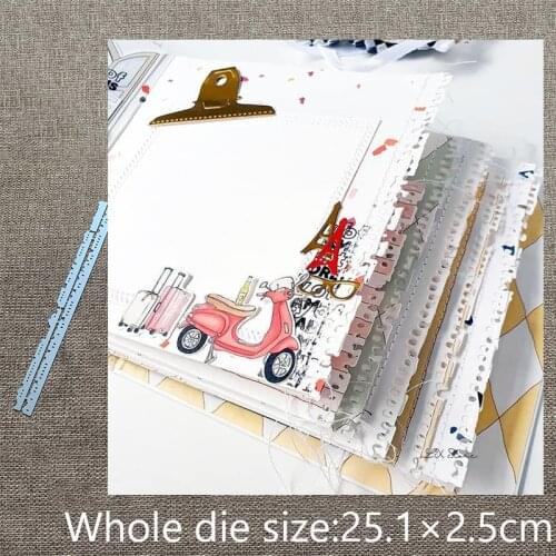 XLDesign Craft Metal Cutting Dies stencil mold 4pcs card edge decoration scrapbook Album Paper Card Craft Embossing die cuts