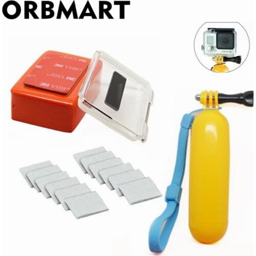 ORBMART Gopro Accessories Set Backdoor Cover + Floaty Sponge + 3M sticker + Float Bobber Grip + Anti-frog Insert For Gopro Hero