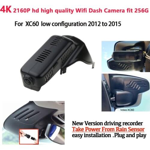 New! 4K car driving recorder Easy to install For Volvo XC60 low configuration 2012 to 2015 DVR Video Recorder Dash Cam Camera hd