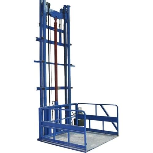 Qiyun Brand CE Factory New Heavy Goods Lifting Equipment Guide Rail Elevator Hydraulic Cargo Evelator