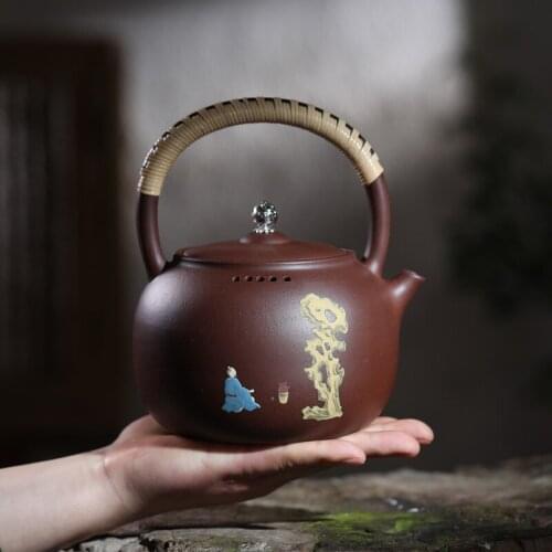 Arenaceous kettle big teapot the boiled tea, the electric TaoLu flame kungfu cooked a pot of multi-purpose kettle