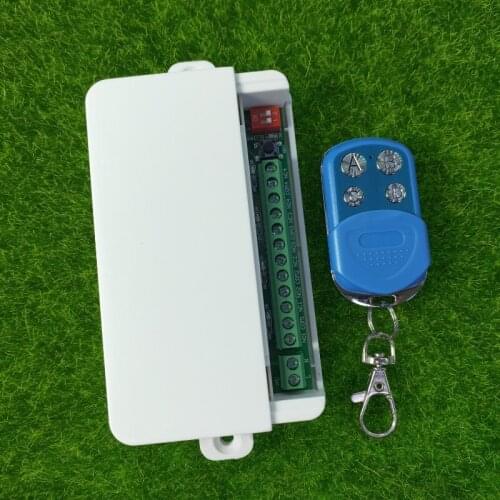 AC110V 220V 230V 4CH 4 CH 10A Relay RF Wireless Remote Control Switch Wireless Light Switch Receiver+Transmitter Garage Doors
