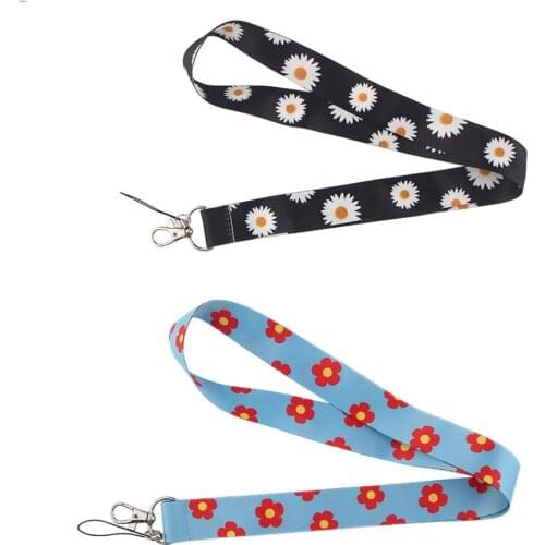 Beautiful flower pattern Cell Phone Lanyard Strap Keychain Phone Keys Camera USB IDs Badge Holder wedding for women J0532