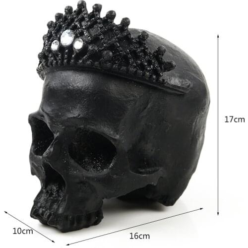 Human Skull Head 1:1 Life Size Hand Made Decoration Collection Home Decor High Quality Crystal Cranium Skull Model Halloween