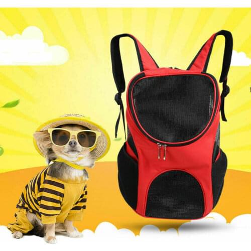 New Hot Outdoor Double Shoulder Dog Bag Backpack Carriers Pet Travel Dog Cat Carrier Shoulder Bag With Mesh Windows