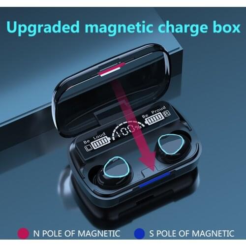 3500mAh TWS Bluetooth Wireless Headphone 9D Stereo Sports Bluetooth Earphones LED Waterproof Earbuds Headsets with Microphone