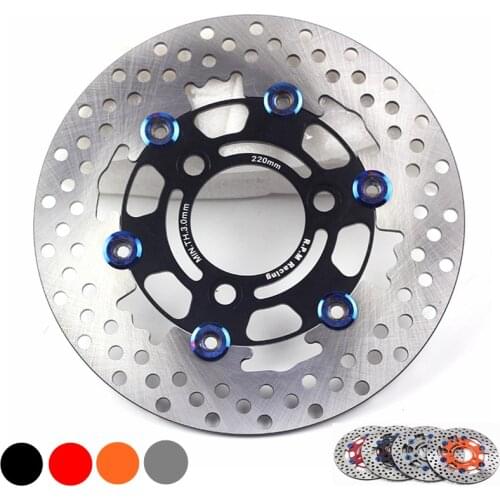 Universal Motorcycle CNC 3 Holes Brake Disc Brake Pads 220mm * 70mm Floating disc brake disc For Motorbike Scooter Honda Yamaha