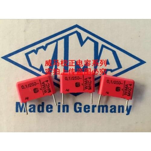 2020 hot sale 10pcs/20pcs Germany WIMA capacitor MKC4 250VAC 0.1UF 250VAC 104 100n P: 15mm Audio capacitor free shipping