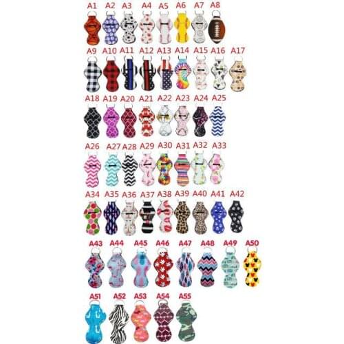 1000pcs Softball And Baseball Printed Neoprene Chapstick Keychain Holder Party Holiday Gifts Factory wholesale SN023