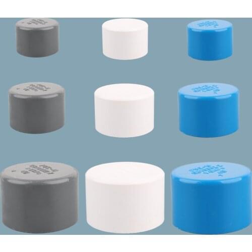 2pcs PVC20 25 32 40 50mm End Connector Water Pipe Plug Tube End Cap for Garden Irrigation Farm Accessories Adapter