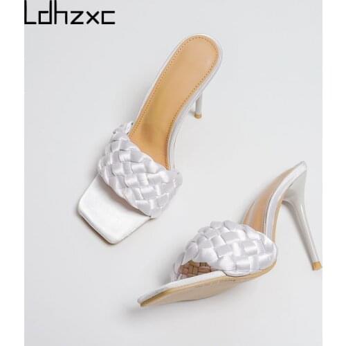 2021 Summer Fashion Sweet Woman Sandals Heel 10cm Open-Toed Sandals for Girls Newest Elegant High Heels Wedding Shoes Woman