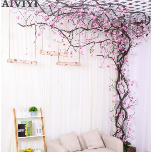 3M artificial flower foam vine peony tree vine indoor wall decor wedding window party rattan background wall wisteria balcony