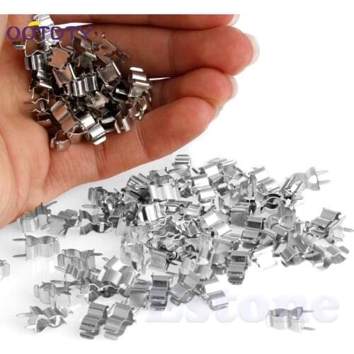 5*20mm Fuse Holder Clips Glass Quick Fast Blow Fuses Welding Holder 100Pcs-3Z