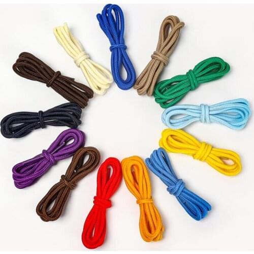 50 Pairs Outdoor Round Rope Hiking Shoes Laces Wear Resistant Sneakers Boot Shoelaces Strings for Men And Women Fashion Shoes