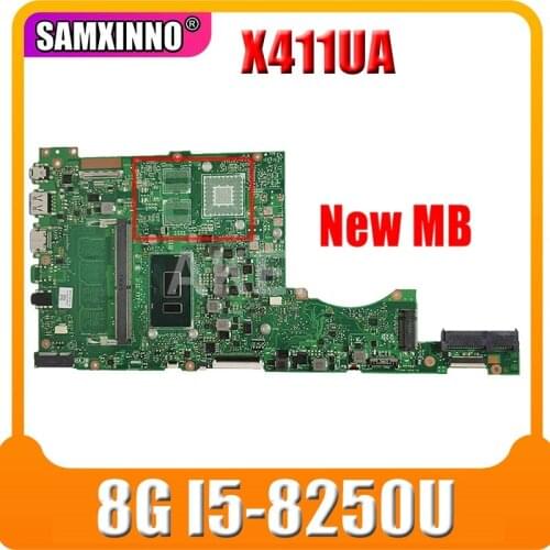 Akemy X411UA MB._8G/I5-8250U MainBoard For ASUS S4100V S4000V X411U X411UQ S4200V X411UA Laptop Motherboard 90NB0GF0-R00010