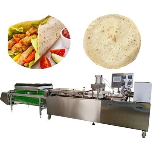 Automatic Pita Bread Flour Tortilla Taco Roti Chapati Chicken Mexican Burrito Making Machine