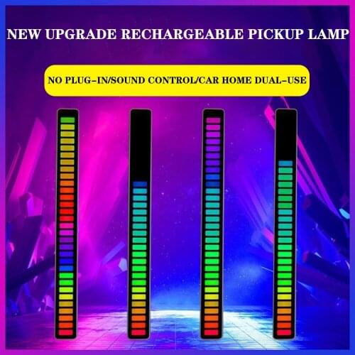 Car RGB Sound Control Music Festival Atmosphere Light 32pcs LED Car Home Dual-purpose Decorative Light Auto Accessories