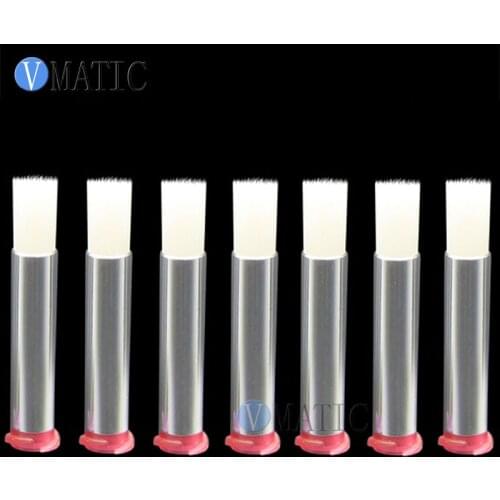 Free Shipping 25G 6mm Needle Brush Screw Thread Needle EFD Soft Brush Needle Round Mouth Glue Dispensing Needle