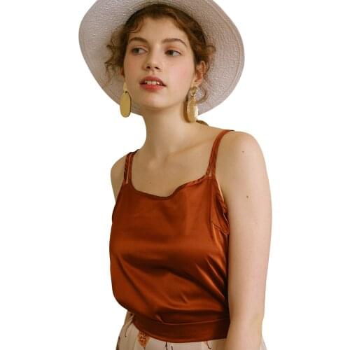 【Biutefou】Original Design 2021 Women Soft Silky Solid Color Camis